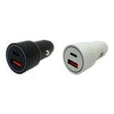 Car Charger Dual Port USB / USB-C 20 Watts - 18 Pieces Per Pack 24465