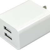 AC Wall Charger Dual Port USB 2.4 Amp - 12 Pieces Per Pack 24467