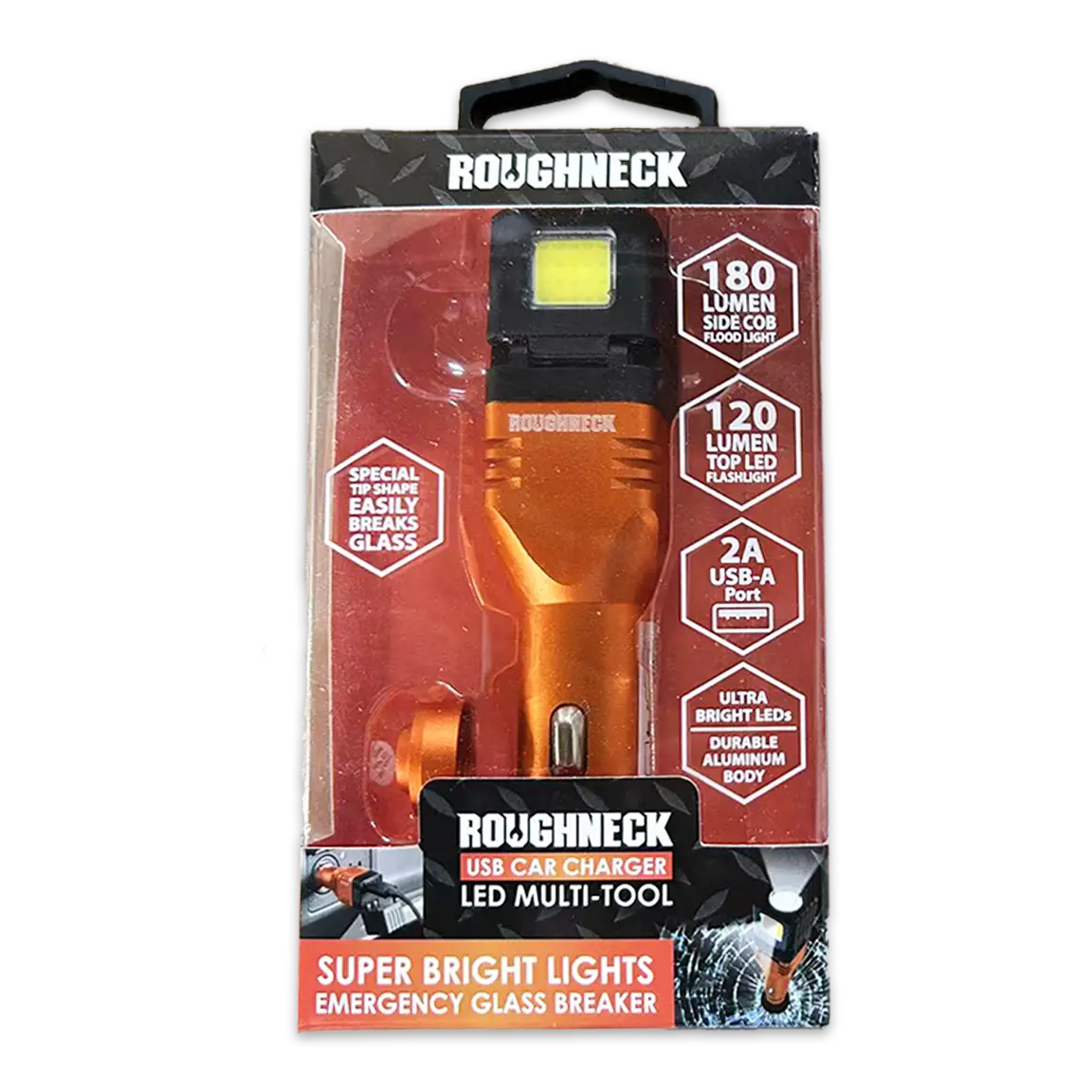 Car Charger USB Port with Flashlight Multi-Tool 2 Amp
