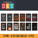 Father's Day Can Cooler - 6 Pieces Per Pack 24789B