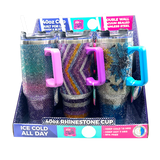 40 oz Insulated Rhinestone Cup- 6 Pieces Per Retail Ready Display 24911