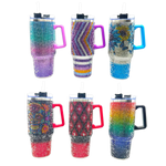 40 oz Insulated Rhinestone Cup - 6 Pieces Per Retail Ready Display 24911 ROUGHNECK
