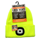 Yellow LED Light Hat 6 Pieces Per Retail Ready Display 25042