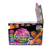 Fun Doh Cubo Mágico Blando para Apretar de Liberación Lenta - 12 Piezas por Exhibidor Listo para Venta al por Menor 25082