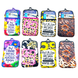 Neoprene Cigarette Pouch with Pocket - 8 Pieces Per Retail Ready Display 25138