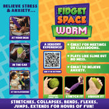 Fidget Space Worm Toy - 12 Pieces Per Retail Ready Display 25217