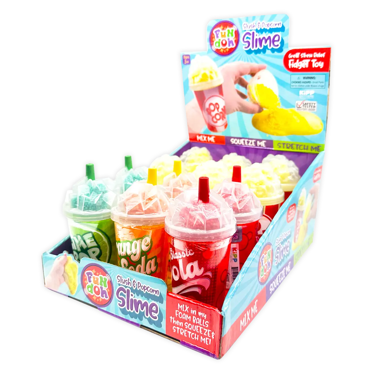 Slime Display Fun Doh Slush and Popcorn Slime - 12 Pieces Per Retail Ready Display 2 ...