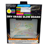 Dry Erase Window Glow Board with Markers - 6 Pieces Per Retail Ready Display 25274