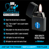 Voice Activated Flip Top Lighter - 6 Pieces Per Retail Ready Display 25288