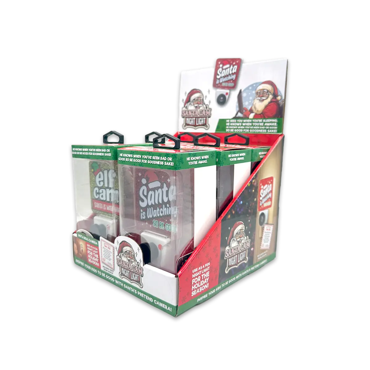 Christmas Cam Night Light AC Wall - 6 Pieces Per Retail Ready Display ...