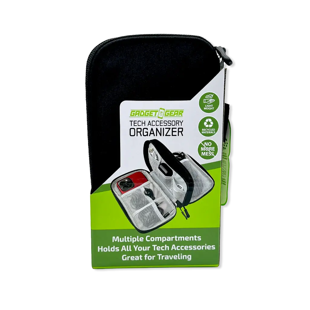 Tech Accessories Organizer Storage Bag - 6 Pieces Per Retail Ready Display 25485 GADGET GEAR