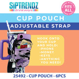 Neoprene Cup Pouch with Strap - 6 Pieces Per Retail Ready 25492