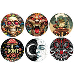 Metal 4 Piece Grinder with Printed Top - 6 Pieces Per Retail Ready Display 25551 SMOKEZILLA