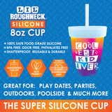 Silicone 8oz Kids Toddler Kiddo Super Cups - 6 Pieces Per Retail Ready Display 25604