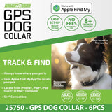 GPS Dog Collar Tracker Key Chain Apple Find My™ Compatible - 6 Pieces Per Retail Ready Display 25750