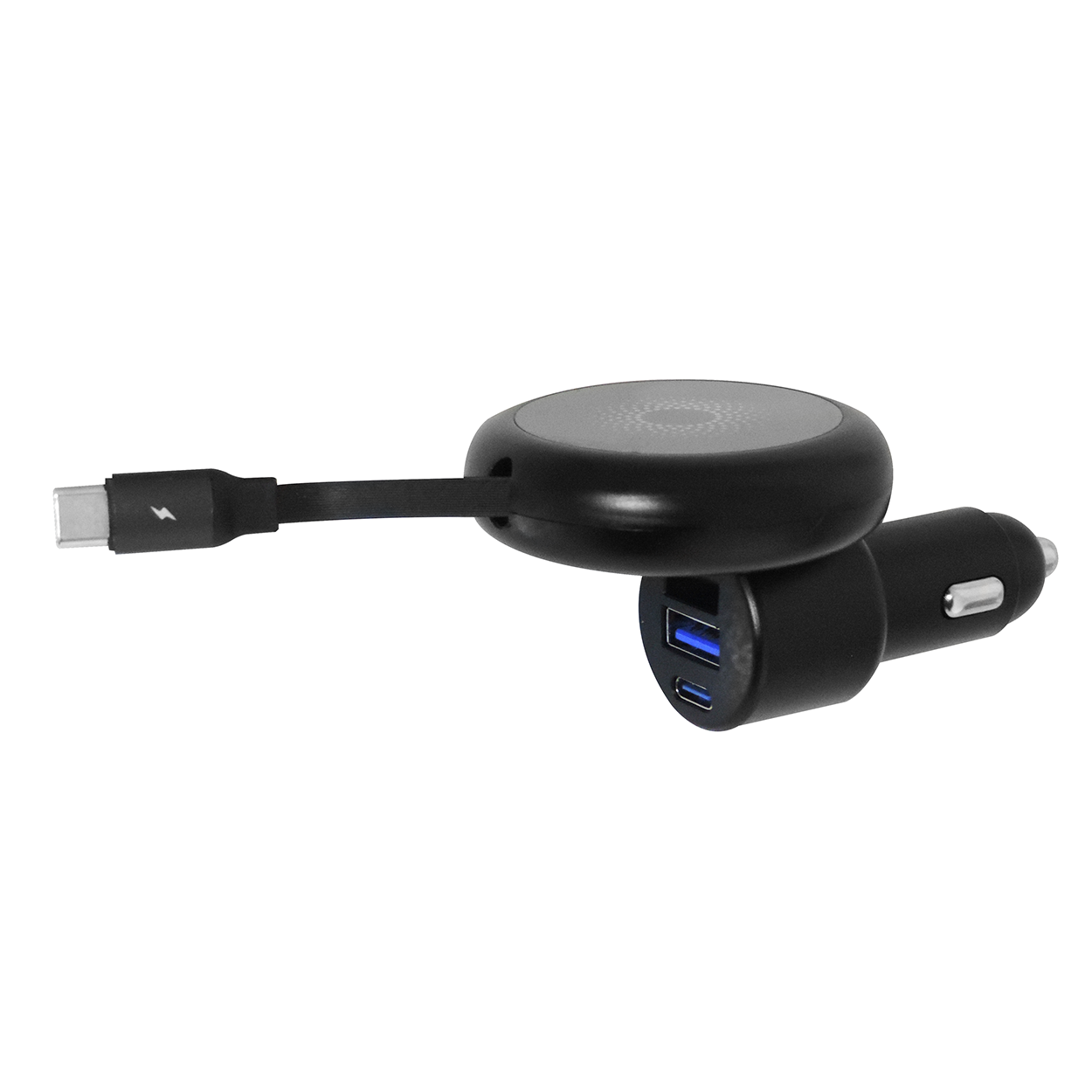 Car Charger MagSafe Retractable USB-A / USB-C Adapter 45W - 6 Pieces Per Retail Ready Display 25757 GADGET GEAR