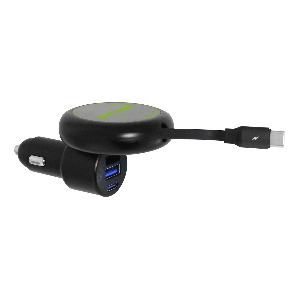 Car Charger MagSafe Retractable USB-A / USB-C Adapter 45W - 6 Pieces Per Retail Ready Display 25757 GADGET GEAR