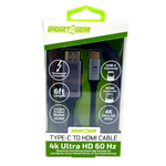 USB-C to HDMI Adapter Cable 6FT 4K Ultra HD 60hz - 6 Pieces Per Retail Ready Display 25788 - NOVELTY INC WHOLESALE