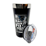 Stainless Steel 20oz Metal Emblem Insulated Printed Tumblers - 6 Pieces Per Retail Ready Display 25835