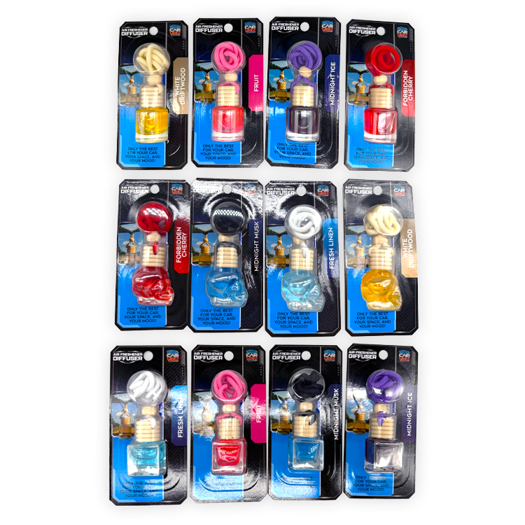 Air Freshener Diffuser - 12 Pieces Per Retail Ready Display 26093 CAR VIBEZ