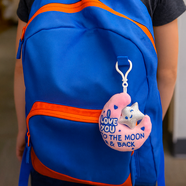 Moon Plush Keychain - 6 Pieces Per Retail Ready Display 26147 NOVELTY INC WHOLESALE