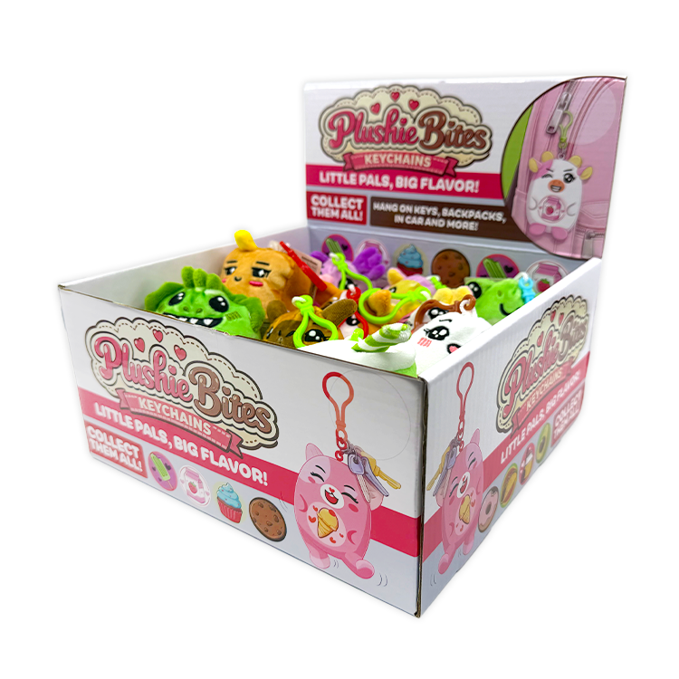 Plushie Bites Keychain - 12 Pieces Per Retail Ready Display 26181