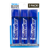 18ML Butane Refill 3 pack - 18 Pieces Per Retail Ready Display 26227