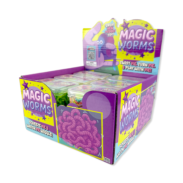 Magic Wormz Fidget Toy - 12 Pieces Per Retail Ready Display 26258
