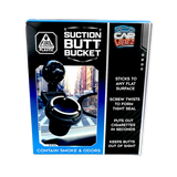 Suction Butt Bucket Ashtray - 6 Pieces Per Retail Ready Display 26259