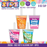Sipz Silicone Cup Assortment Floor Display - 38 Pieces Per Retail Ready Display Kit 88622