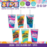 Sipz Silicone Cup Assortment Floor Display - 38 Pieces Per Retail Ready Display Kit 88622
