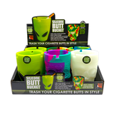 Silicone Glow in the Dark Butt Bucket Ashtray - 6 Pieces Per Retail Ready Display 26335