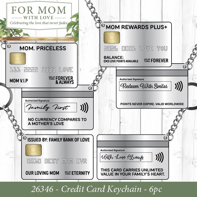 Mothers Day For Mom with Love Assortment Floor Display - 86 Pieces Per Retail Ready Display Kit 88624 NOVELTY INC