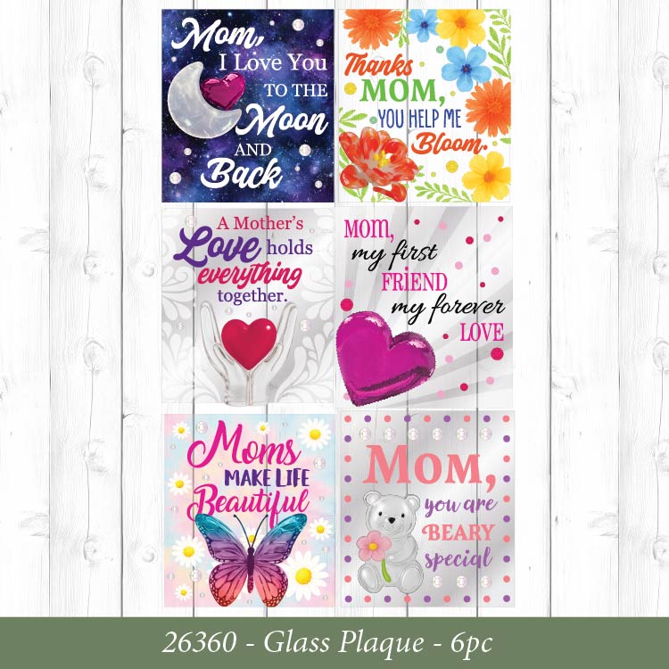 Mothers Day For Mom with Love Assortment Floor Display - 86 Pieces Per Retail Ready Display Kit 88624 NOVELTY INC