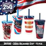 Patriotic USA 250 Floor Display - 78 Pieces Per Retail Ready Display Kit 88626 NOVELTY INC