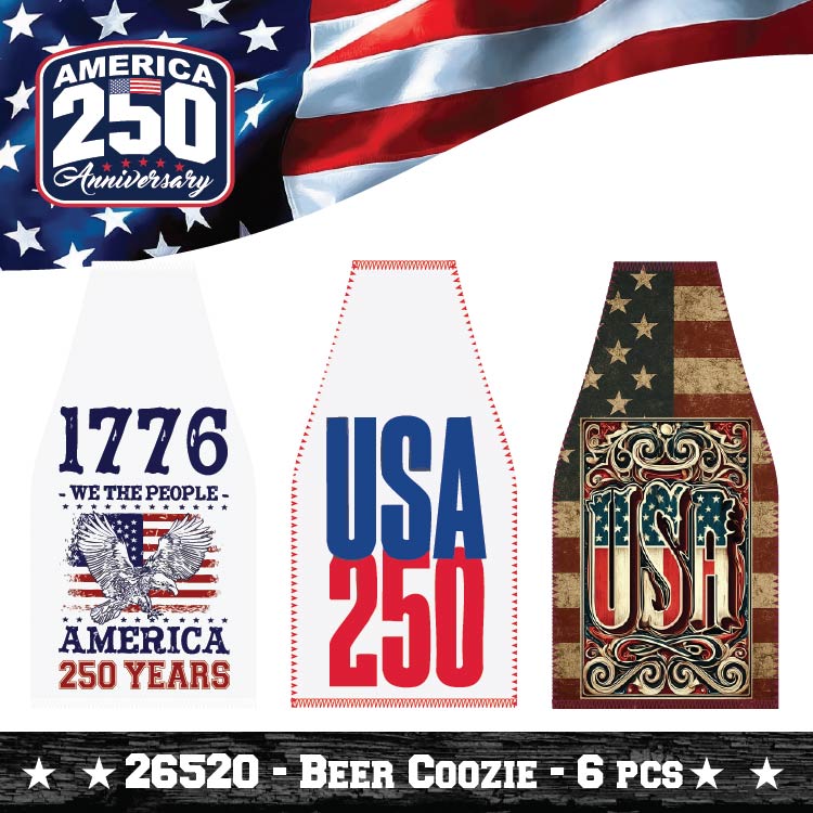 Patriotic USA 250 Floor Display - 78 Pieces Per Retail Ready Display Kit 88626 NOVELTY INC