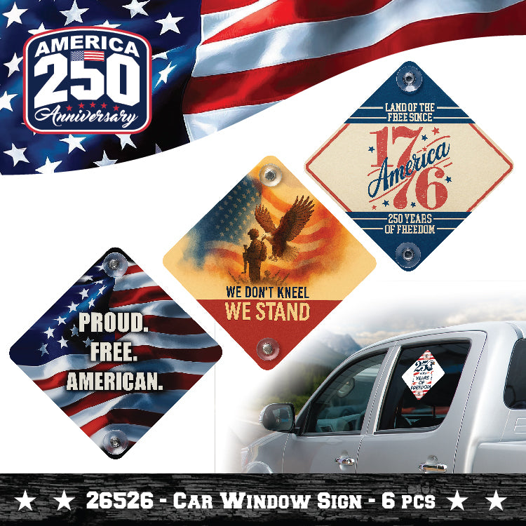 Patriotic USA 250 Floor Display - 78 Pieces Per Retail Ready Display Kit 88626 NOVELTY INC