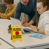 2" 3D Standing Mood Caution Sign Assortment - 12 Pieces Per Retail Ready Display 26540