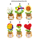 Emotional Support Keepsake Crochet Plush Flowers - 6 Pieces Per Retail Ready Display 26549