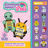 Peluches de ganchillo de apoyo emocional - 12 piezas por expositor listo para venta al por menor 26550