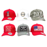 Patriotic Father's Day Ball Cap Hat - 6 Pieces Per Retail Ready Display 26554