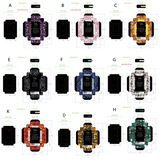 Llavero de Piedra Energética - 12 Piezas por Expositor Listo para la Venta 26561