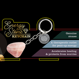 Llavero de Piedra Energética - 12 Piezas por Expositor Listo para la Venta 26561