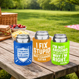 Neoprene Can and Bottle Cooler Assortment - 12 Pieces Per Retail Ready Display 26568