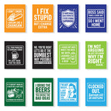 Neoprene Can and Bottle Cooler Assortment - 12 Pieces Per Retail Ready Display 26568