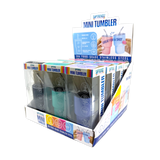 Vasos Mini Chupito de Acero Inoxidable Aislados de 2oz - 12 Piezas Por Expositor Listo para Venta al Por Menor 26626