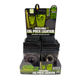 Glow in The Dark Cig Pack Lighter B - 12 Pieces Per Retail Ready Display 26650