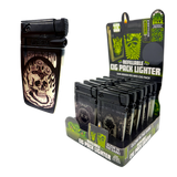 Glow in The Dark Cig Pack Lighter B - 12 Pieces Per Retail Ready Display 26650