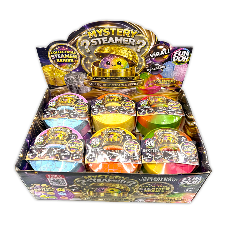 Fun Doh Fancy Mystery Dumpling Toy - 12 Pieces Per Retail Ready Displa ...
