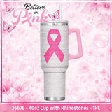 Believe in Pink Breast Cancer Awareness Hydration Impulse Assortment Floor Display - 75 Pieces Per Retail Ready Display Kit 88632